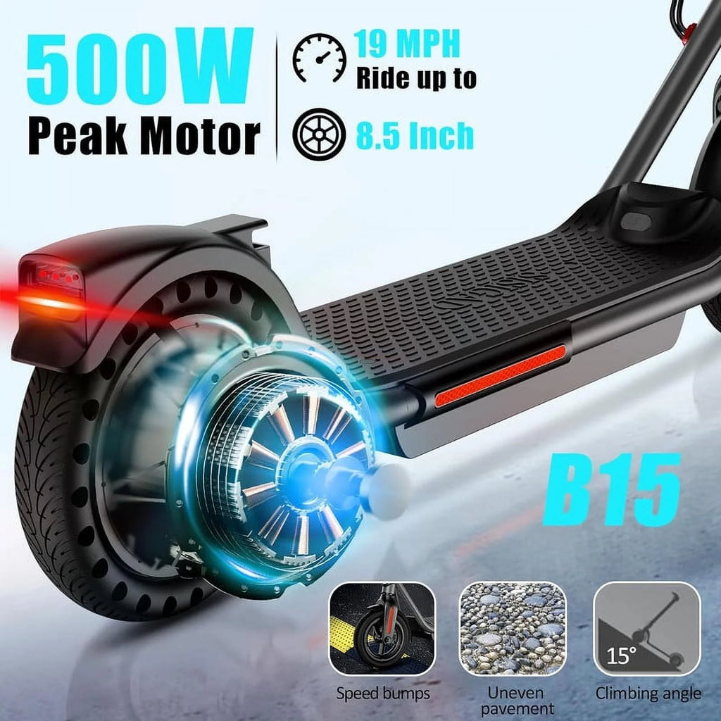 Electric Kick Scooter 300W Motor 8.5 Tires Portable Folding R556