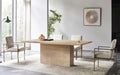 Light Brown Travertine Dining Table J226265