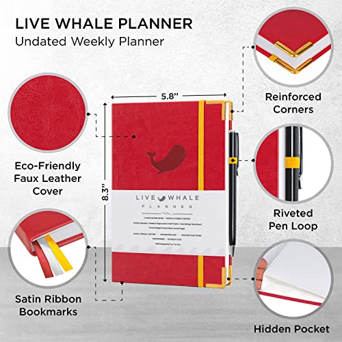 Purple-Grey Undated Weekly Planner X4436