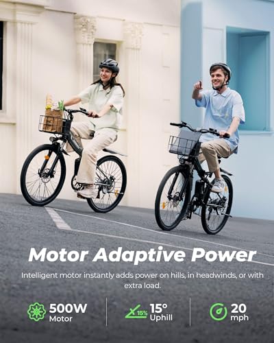 Folding Electric Bike 500W 20mph 26" U35280