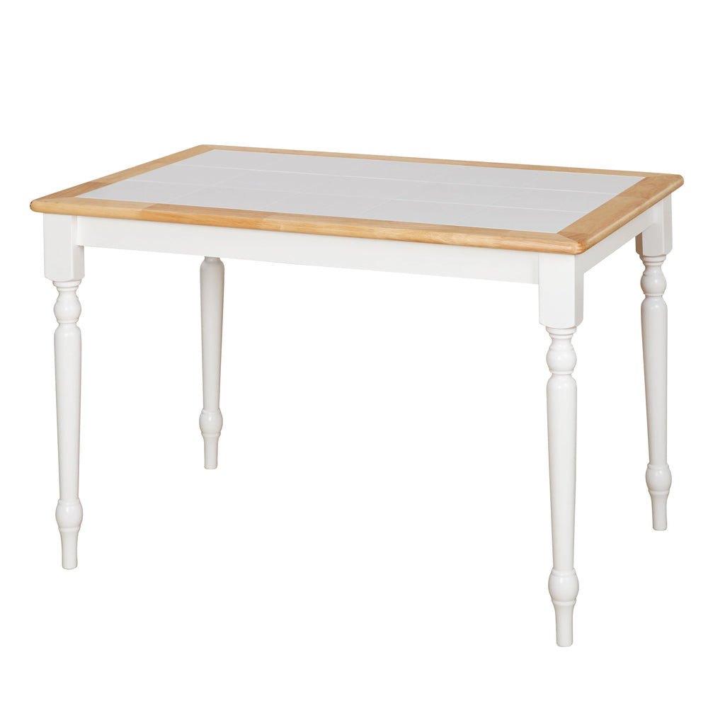 White Natural Tile Top Table D142443