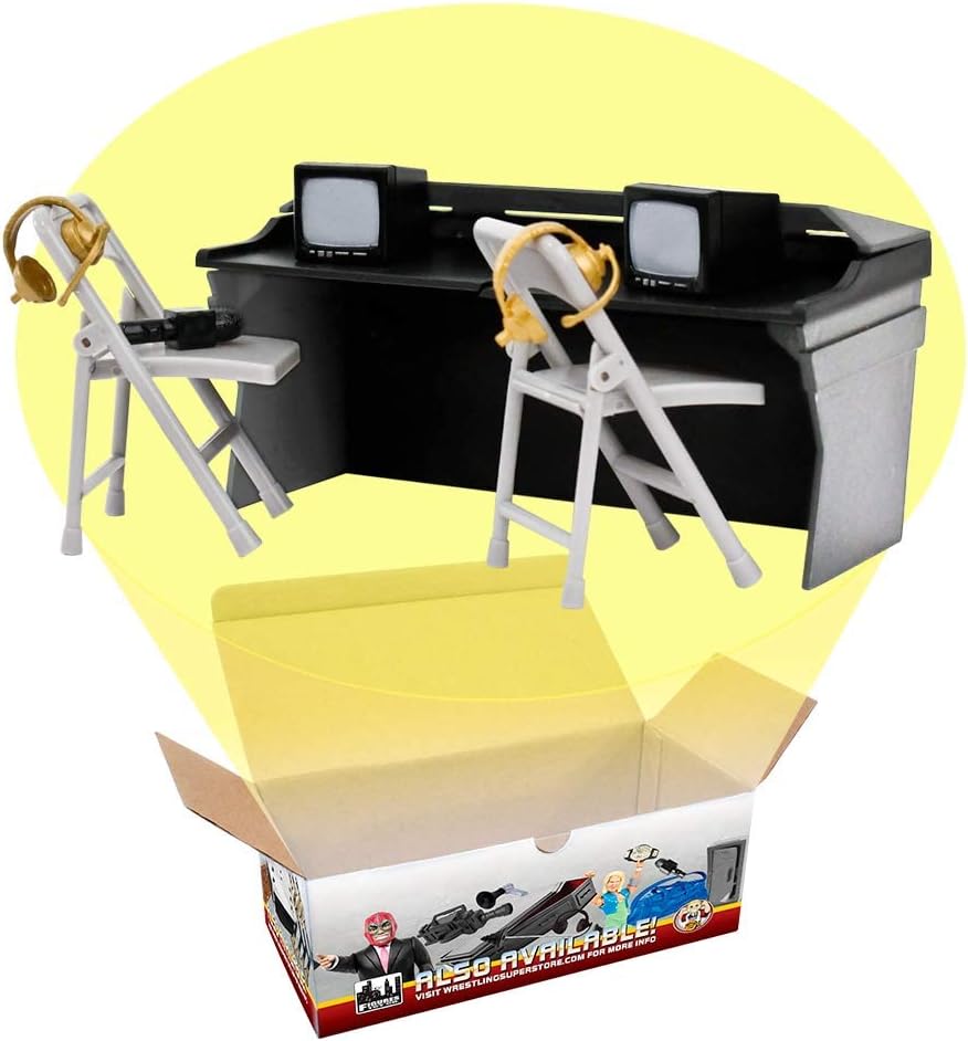 Black & Gray Commentator Table Playset R8228