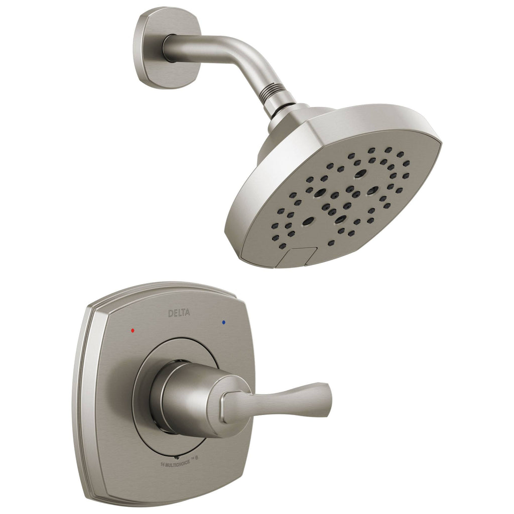 Stainless Steel Finish Shower Only Faucet with Single Lever Handle K107303