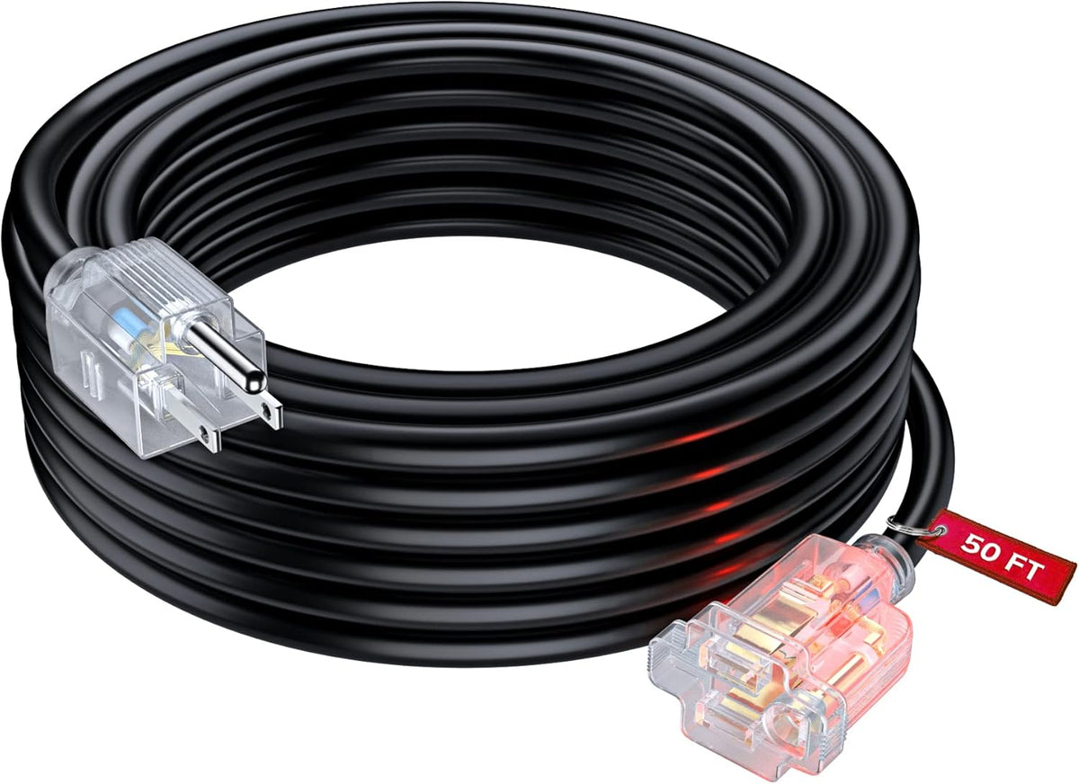 Orange 100 Feet 14 Gauge Heavy Duty Outdoor Extension Cord T4111