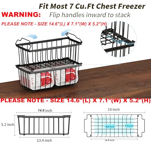 6 Pack Stackable Freezer Organizer Bins R516387