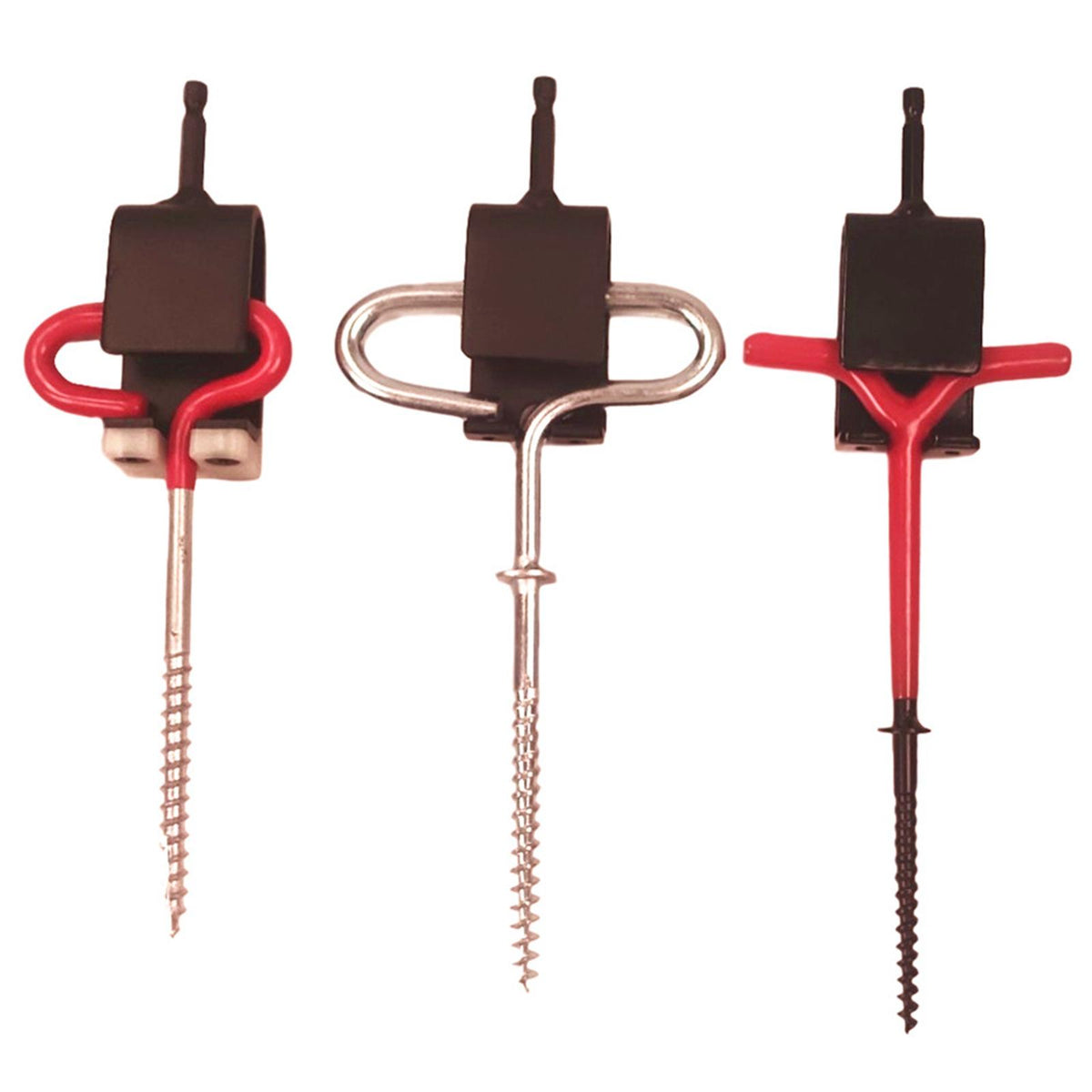 Ice Anchor Drill Adapter for Ice Fishing Tent Stakes B46290