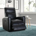 Genuine Leather Power Home Theater Recliner with Massager W46903