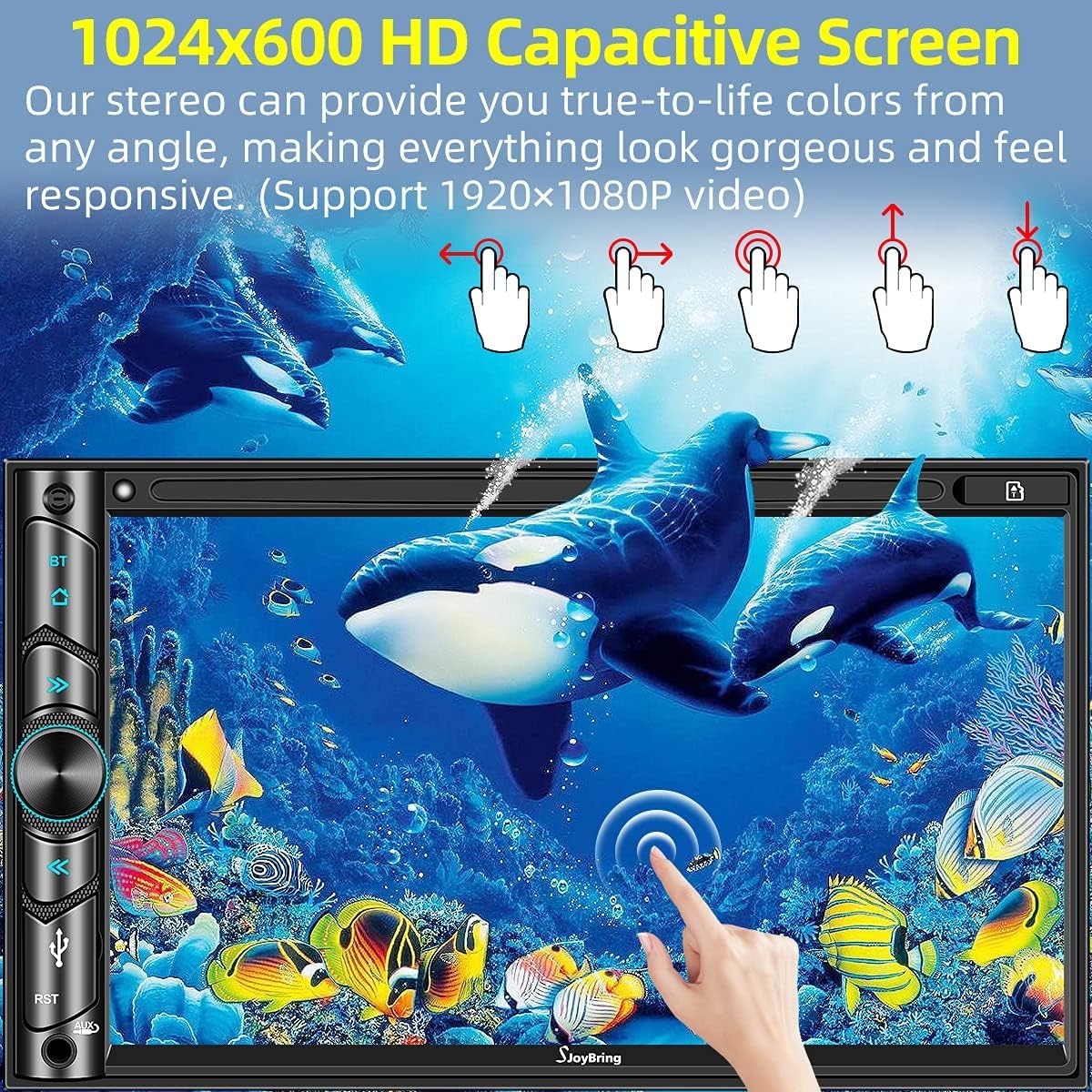 7" Capacitive Touchscreen Car Stereo with Bluetooth 5.0 T661678
