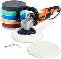 7-Inch Rotary Polisher with 7 Pads, 10-Amp, 600-3000 RPM Q94667