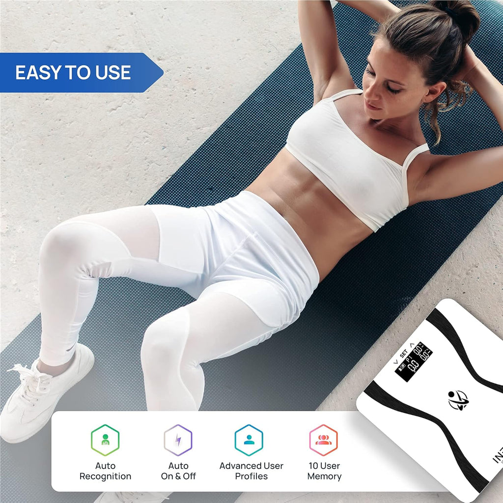 Digital Bathroom Body Composition Analyzer Scale for 10 Users R2628