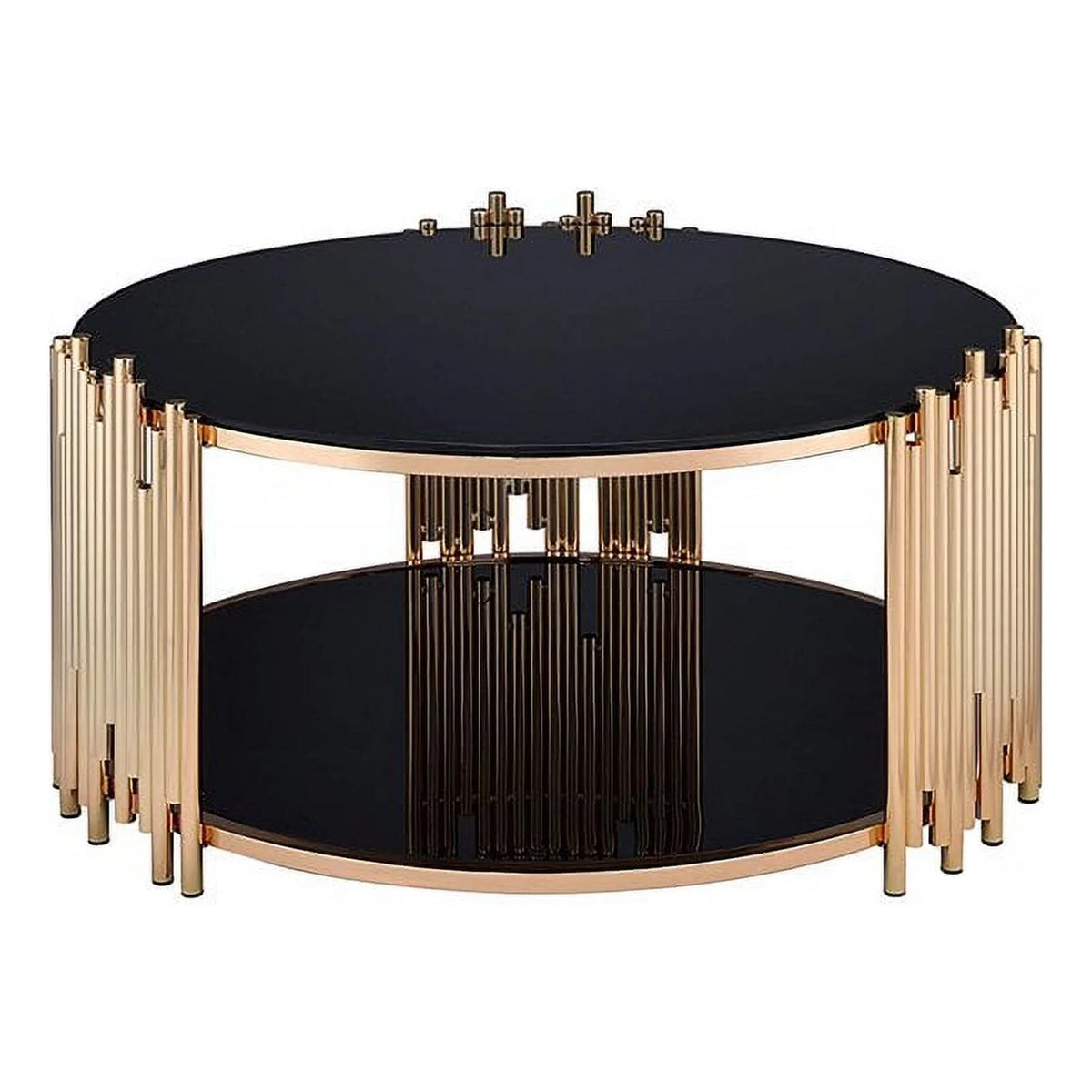 Round Glass Top Coffee Table D174913