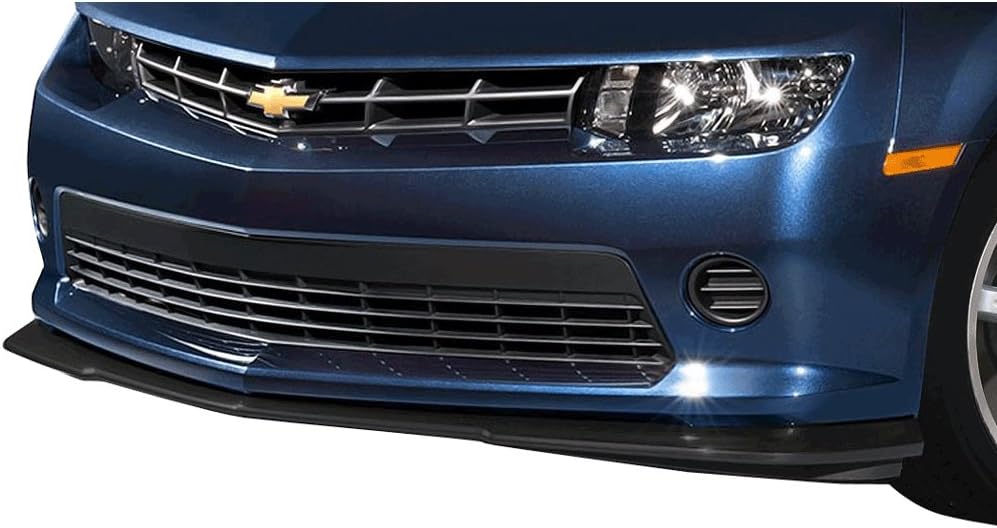 Unpainted Black Polyurethane Front Lip Splitter for 2014-2015 Chevy Camaro V6 LT LS F4551