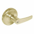 Satin Brass Entrance Cylindrical Locksets with Lever K801352