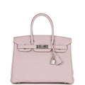 Mauve Pale Clemence Palladium Hardware Bag S19862