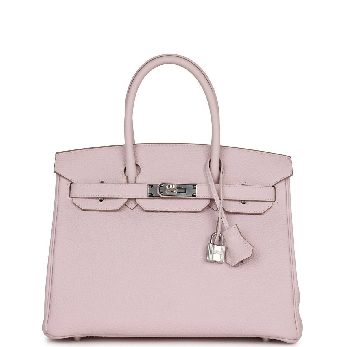 Mauve Pale Clemence Palladium Hardware Bag S19862