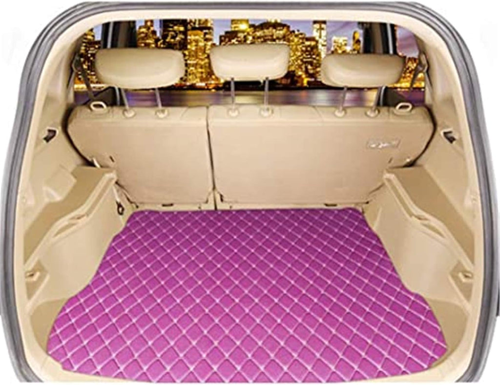Purple Leather Full Car Floor Mats with Cargo Mat N695024