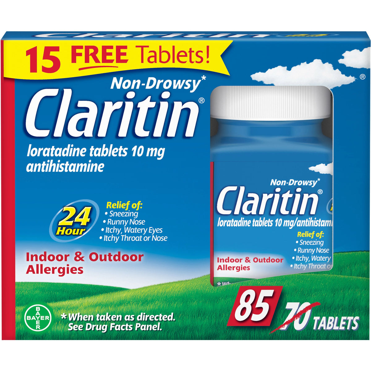 10 mg 85 Ct Non-Drowsy Allergy Relief Tablets H262