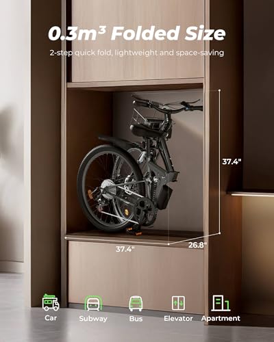 Folding Electric Bike 500W 20mph 26" U35280