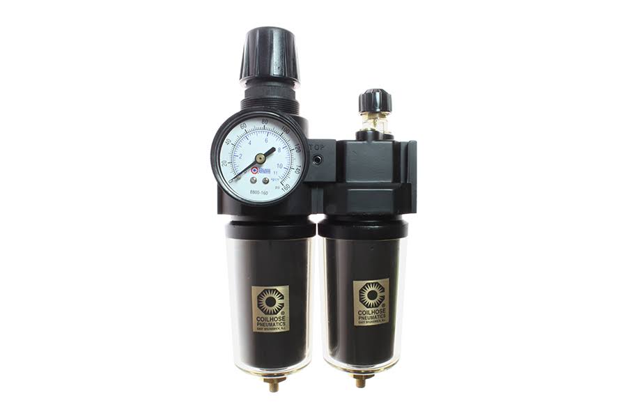 3/4x22 Filter Regulator & Lubricator with Gauge J9019