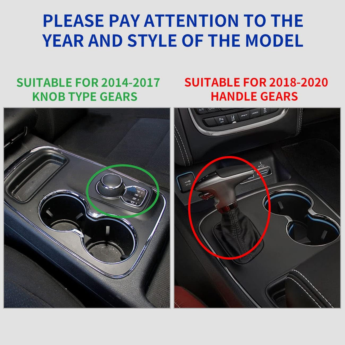 Carbon Fiber Gear Shift Panel Trim For Dodge Durango (2014-2017) P776678