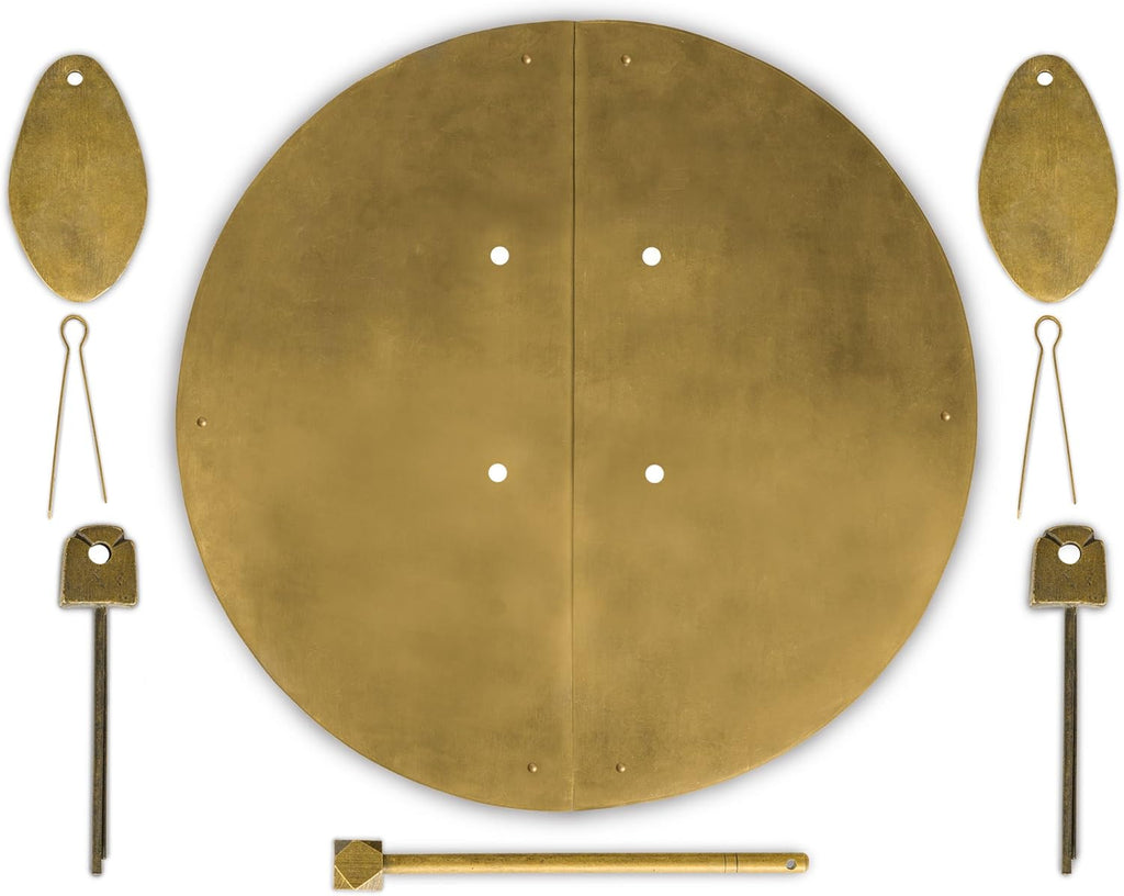 Fat Brass Cabinet Face Plate Backplate Hardware Set Pack of 2 W13999