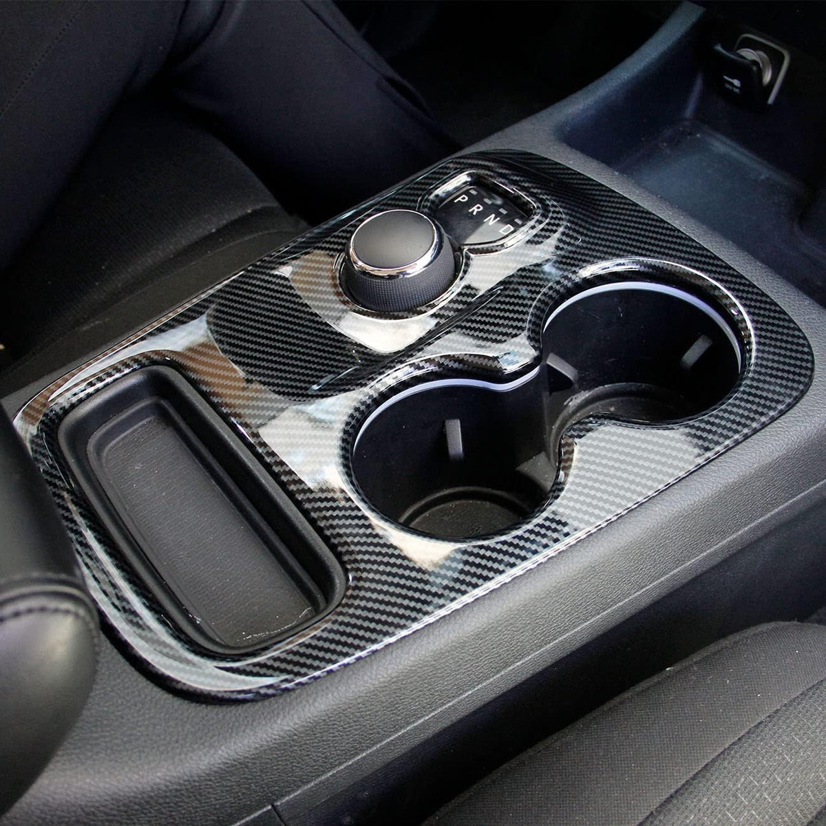 Carbon Fiber Gear Shift Panel Trim For Dodge Durango (2014-2017) P776678