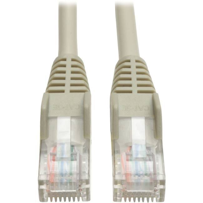 10ft Cat5e Snagless Molded Patch Cable RJ45 M-M Gray J56369