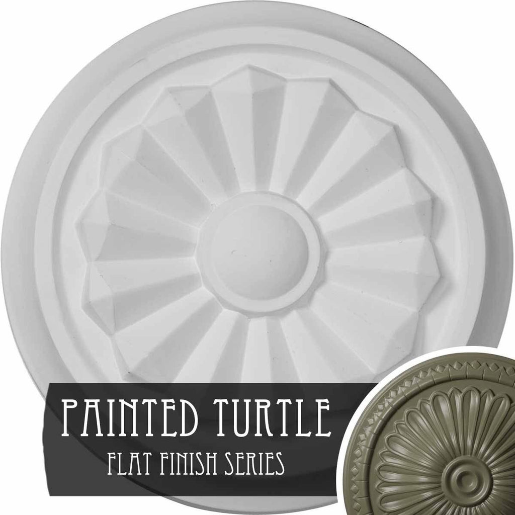 7 7/8 inch x 1 1/8 inch Ceiling Medallion, Hand-Painted N8625