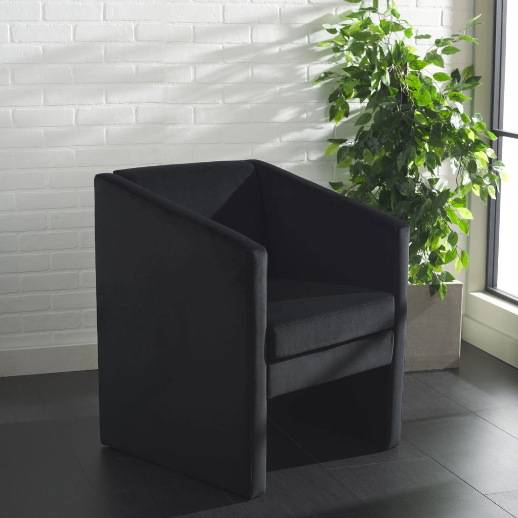Black Velvet Accent Chairs T939374