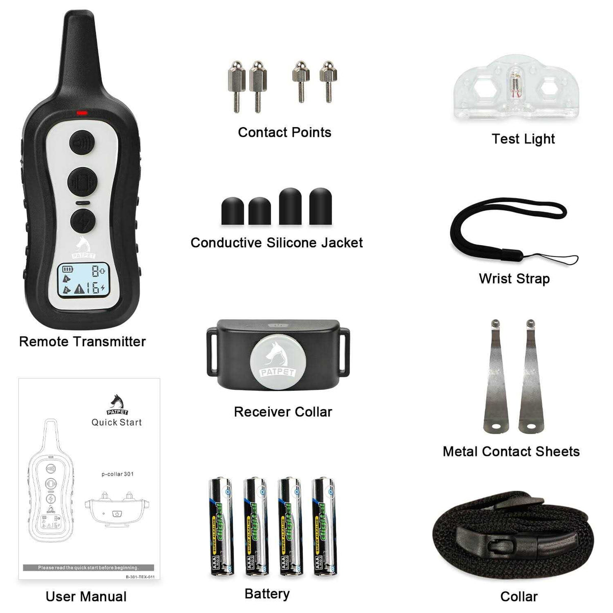 Remote Dog Bark Control Training Shock Collar N624