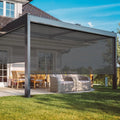 95% Blackout Cordless Waterproof Outdoor Roller Shades 6'Wx8'H U364