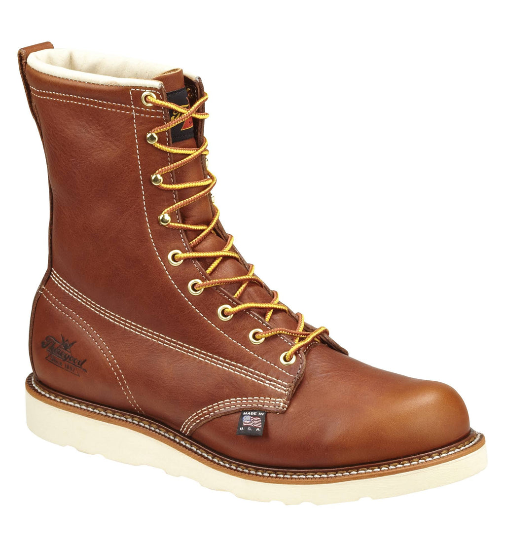 8-Inch Plain Toe Wedge Work Boots R662