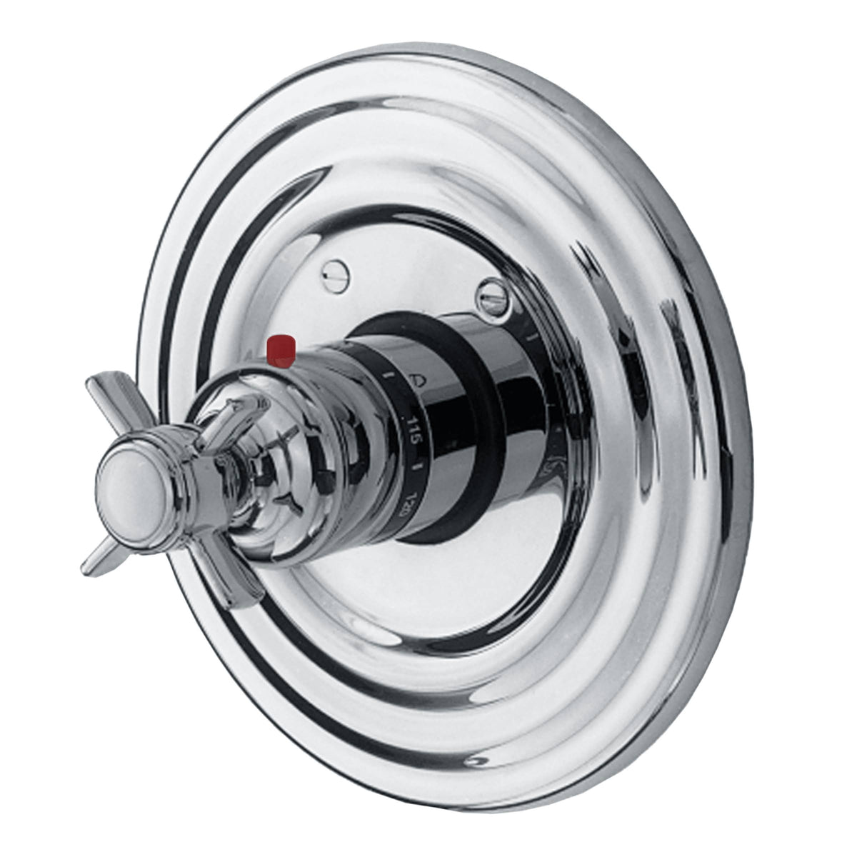 Polished Nickel Thermostatic Trim Plate with Handle T238