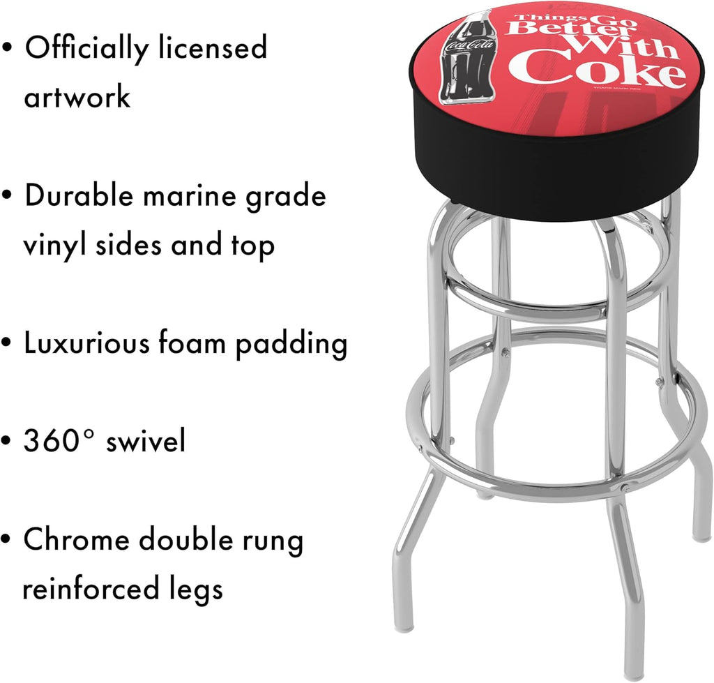 Foam Padded Seat Swivel Bar Stool E850