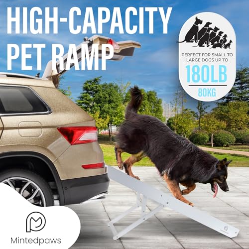43" Long Adjustable Grey Anti-Slip Rubber Dog Ramp J10042