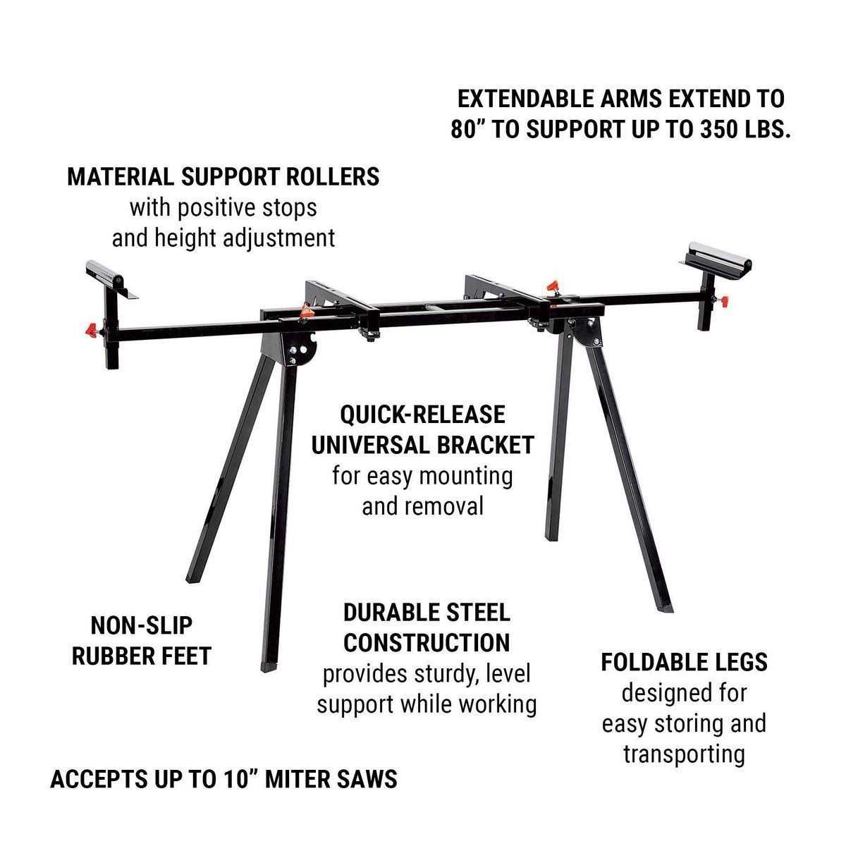 350 lb. Folding Miter Saw Stand J563887