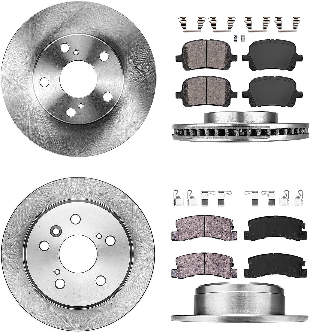 274.5mm + 269mm 5 Lug Brake Rotors + Ceramic Pads + Hardware X846
