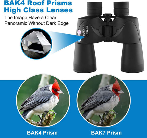 10x50 Waterproof Binoculars with Case and Strap J845630