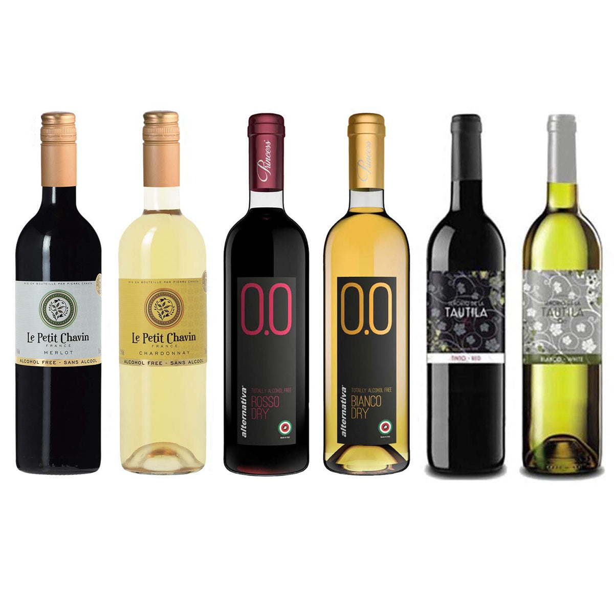 Red/White Wine Sampler - Six (6) Bottles 750ml Each Y2872