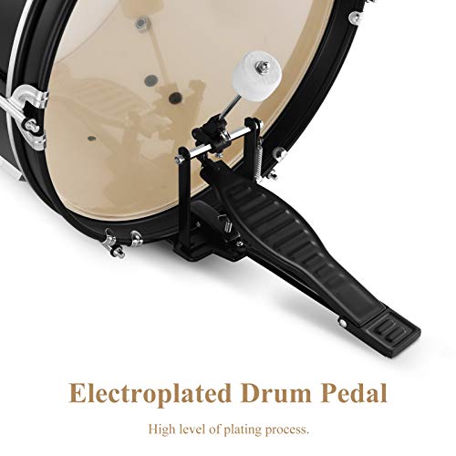 16 inch 5-Piece Junior Drum Kit Metallic Black S8690