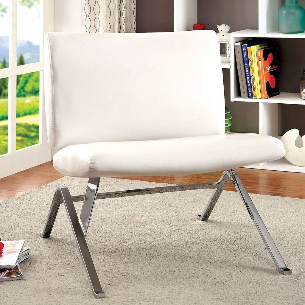 Black Faux Leather Accent Chair A5779