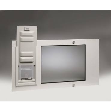 White Cat Door V62157