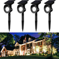 Waterproof 360° Adjustable Solar Spot Lights 4 Pack Warm White F8908
