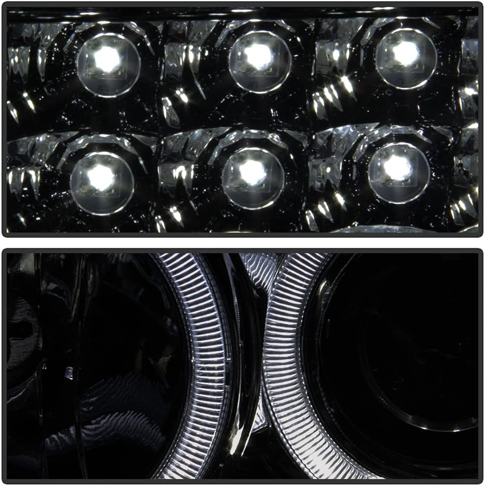 Smoke LED Projector Headlights Driver + Passenger Side J198448