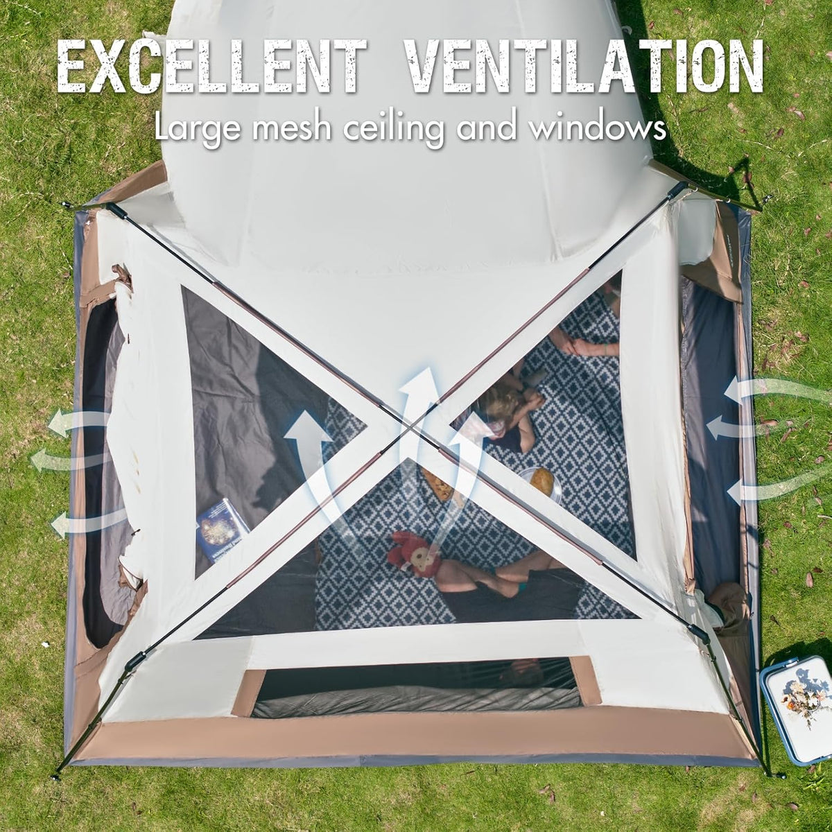 2-in-1 5 Person SUV Tent with Porch F5354