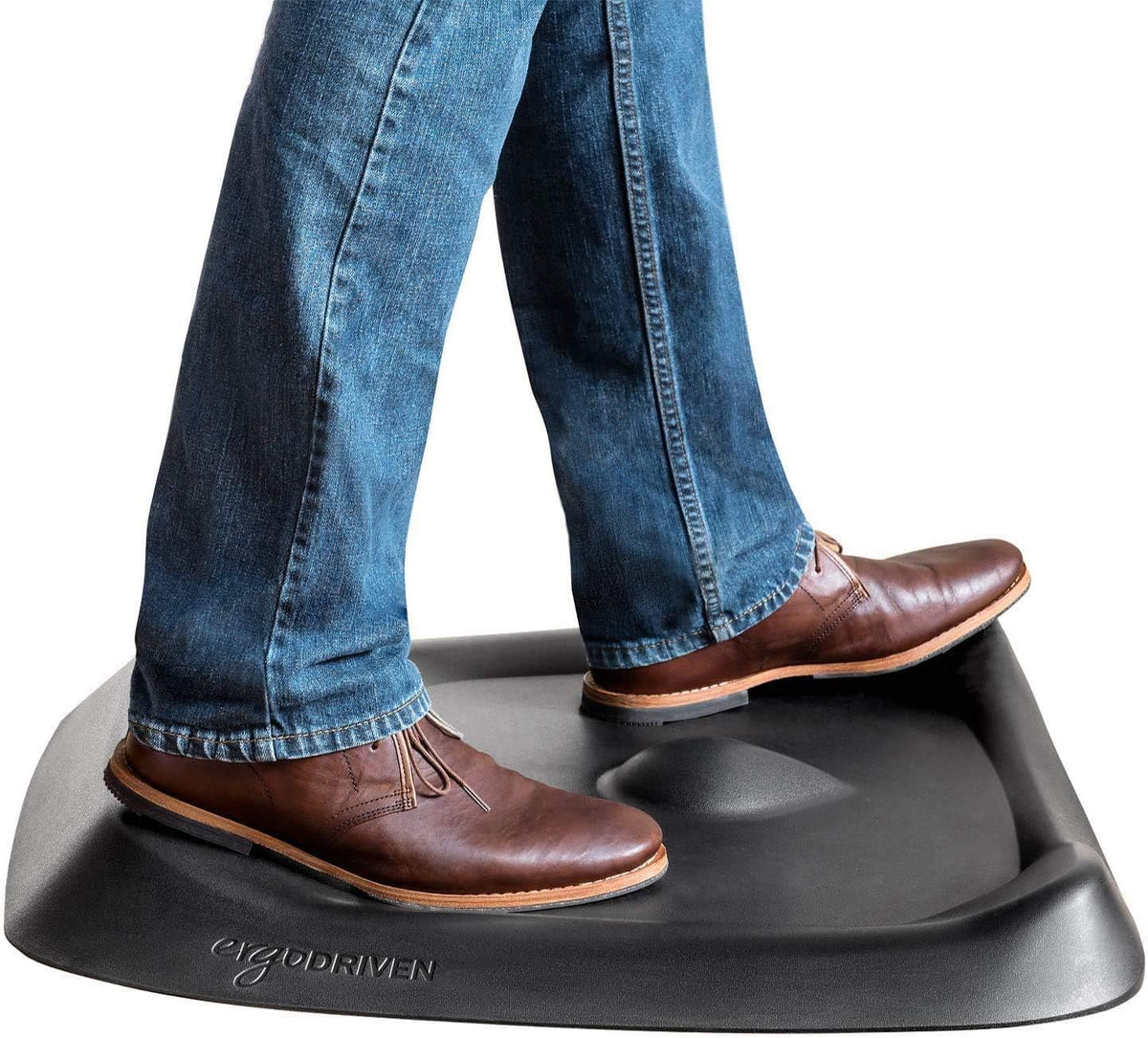 Obsidian Black Anti-Fatigue Standing Desk Mat F425