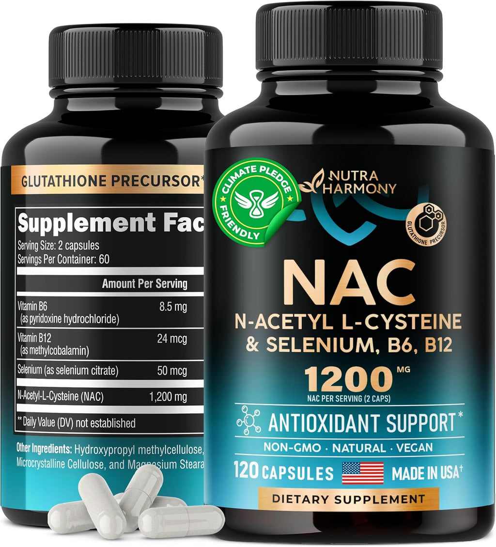 N Acetyl Cysteine 600 mg per Capsule, 1200 mg per Serving, 90 Capsules B586