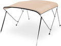 Waterproof 54-60 W 3 Bow Boat Bimini Top Canvas Sun Shade with Storage Boot R87279