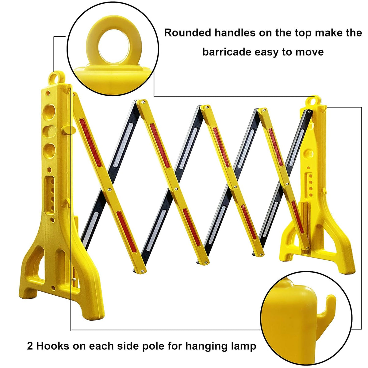 Expandable Water Filled Plastic Safety Barrier M5244