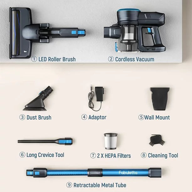 Blue Cordless Stick Vacuum B636